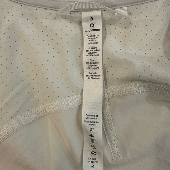 Lululemon Athletica Off White Jacket Size 6 Zip Front In Depth  Lightweight Crop - Picture 6 of 8